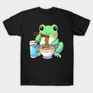 Frog eating ramen T-Shirt